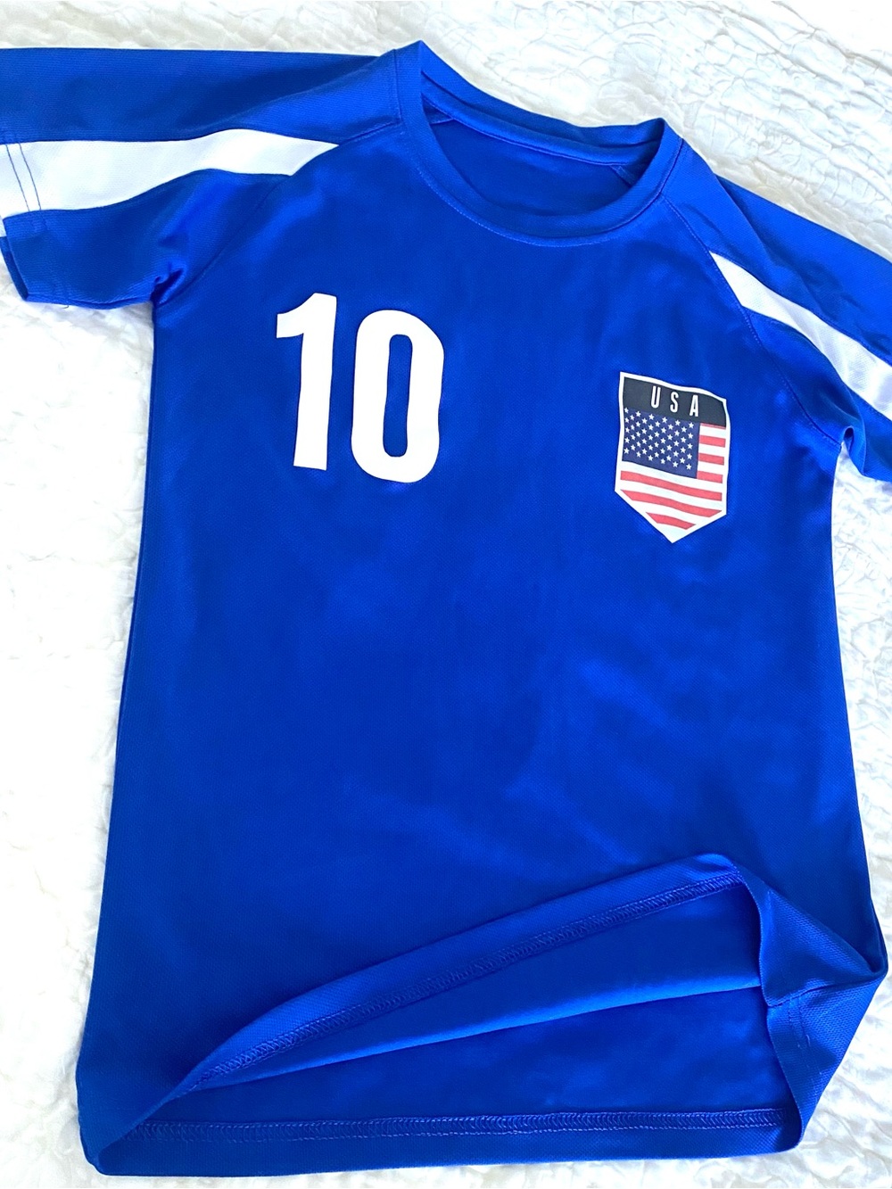 ⚽️BOYS “USA” “Donovan” Soccer Sports Jersey SZ Medium (Y) - Picture 11 of 13